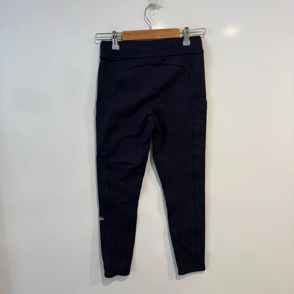 ALO Yoga Checkpoint Dark Navy High-Rise Active Leggings